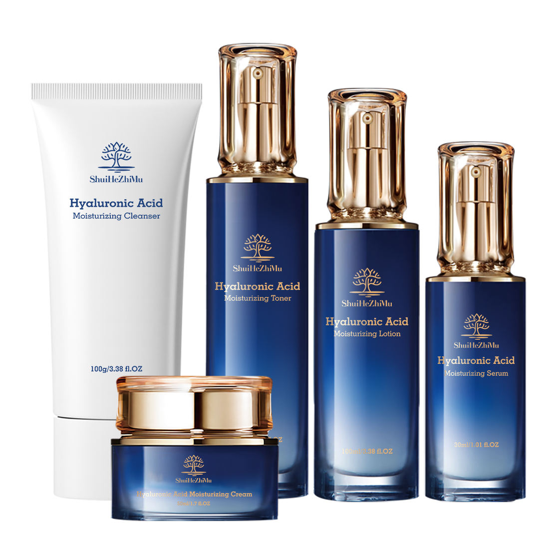 Hyaluronic acid skin care set