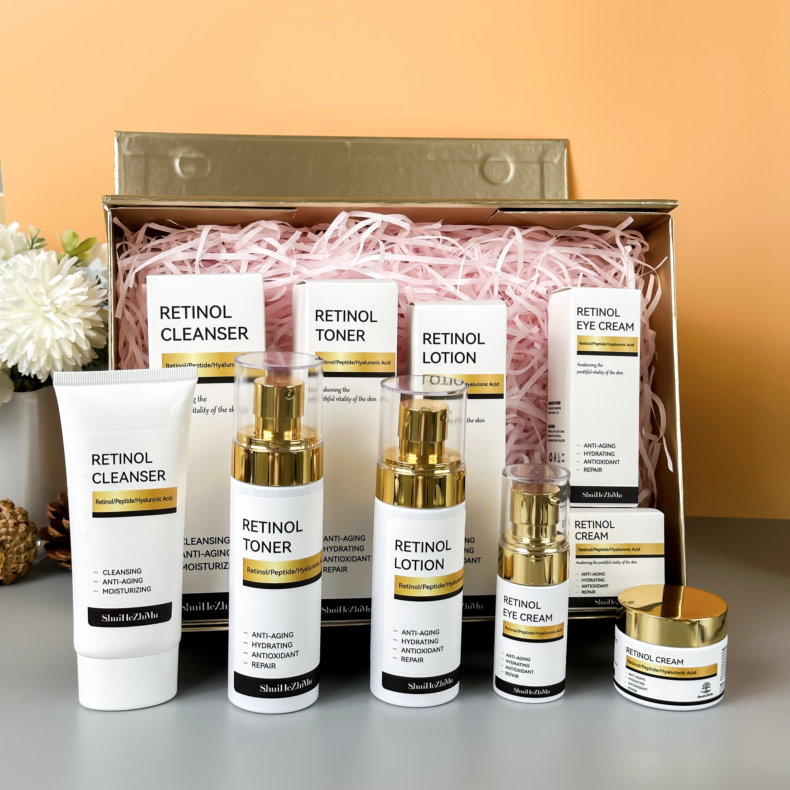 Retinol skin care set